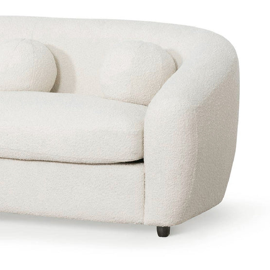 Hurst 3 Seater Sofa - Ivory White Boucle Sofa Casa-Core   