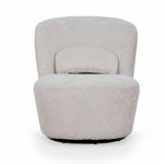Zamora Swivel Lounge Chair - Ivory Teddy Lounge Chair Casa-Core   