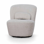 Zamora Swivel Lounge Chair - Ivory Teddy Lounge Chair Casa-Core   