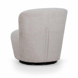Zamora Swivel Lounge Chair - Ivory Teddy Lounge Chair Casa-Core   