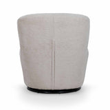 Zamora Swivel Lounge Chair - Ivory Teddy Lounge Chair Casa-Core   
