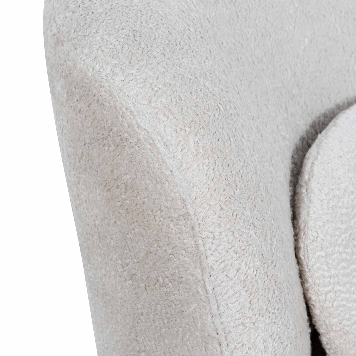 Zamora Swivel Lounge Chair - Ivory Teddy Lounge Chair Casa-Core   