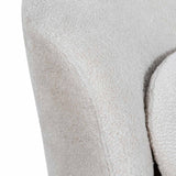 Zamora Swivel Lounge Chair - Ivory Teddy Lounge Chair Casa-Core   