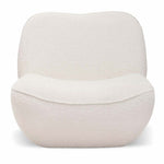 Dale Lounge Chair - Ivory White Boucle Lounge Chair Casa-Core   