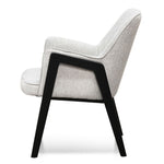 Ex Display - Trent Fabric Lounge Chair - Silver Grey  Swady-Core   