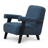 Latasha Armchair - Dark Blue Armchair K Sofa-Core   