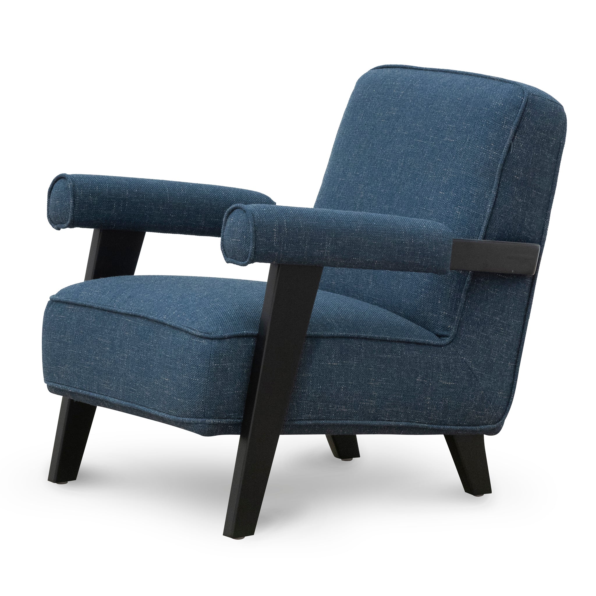 Latasha Armchair - Dark Blue Armchair K Sofa-Core   