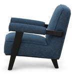 Latasha Armchair - Dark Blue Armchair K Sofa-Core   