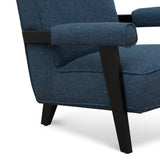 Latasha Armchair - Dark Blue Armchair K Sofa-Core   