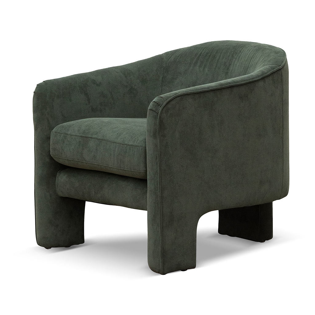 Jerrod Fabric Armchair - Olive Green Armchair Casa-Core   