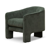 Jerrod Fabric Armchair - Olive Green Armchair Casa-Core   