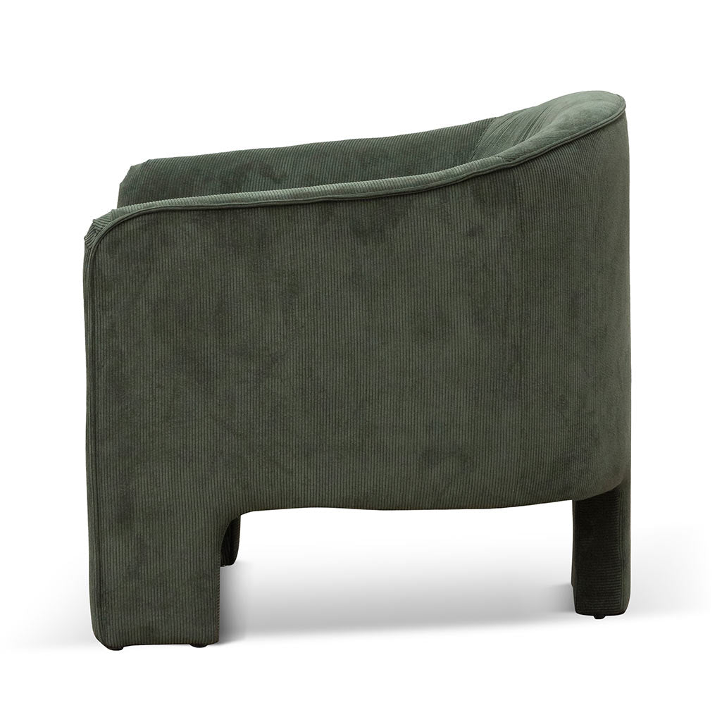 Jerrod Fabric Armchair - Olive Green Armchair Casa-Core   