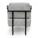 Constance Fabric Armchair - Light Spec Grey with Black Legs Armchair IGGY-Core   