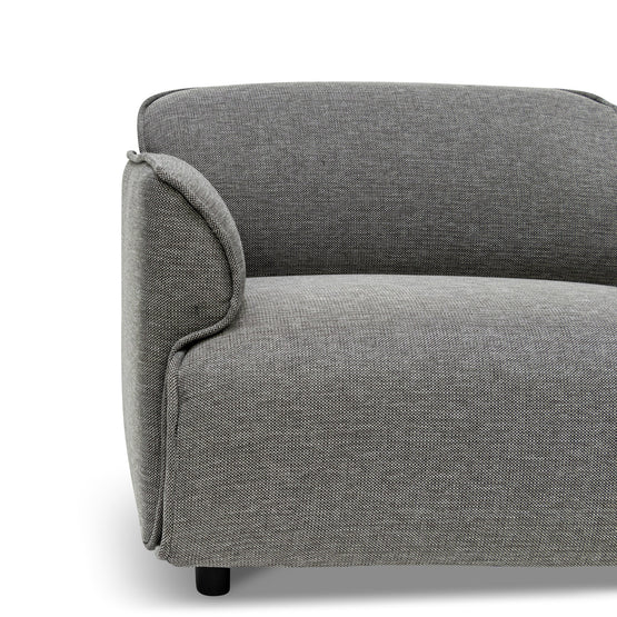 Alvaro Right Return Modular Fabric Corner Sofa - Graphite Grey Corner Sofa K Sofa-Core   