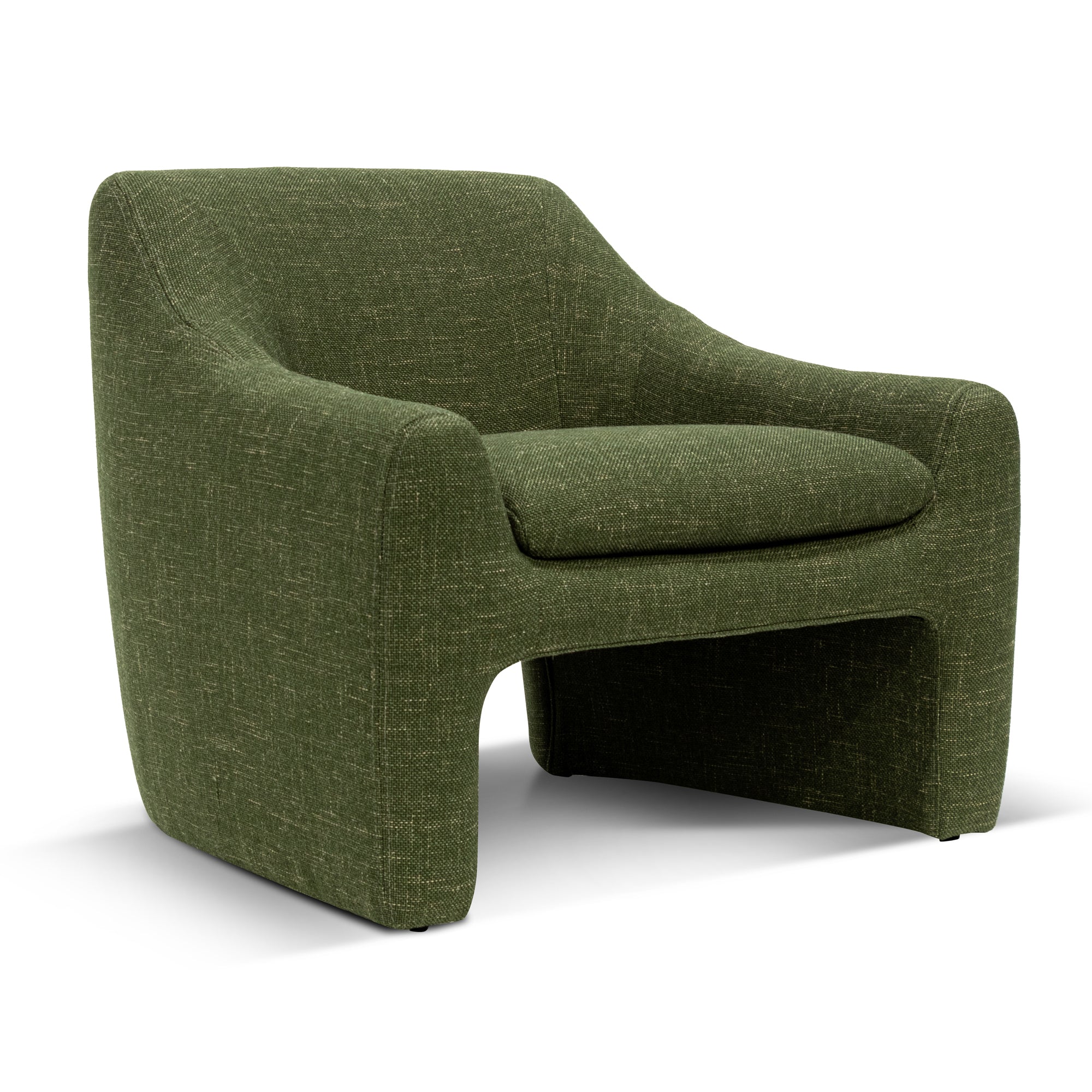 Ex Display - Rubin Fabric Armchair - Khaki Green Armchair K Sofa-Core