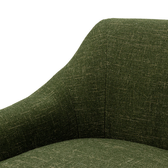 Rubin Fabric Armchair - Khaki Green Armchair K Sofa-Core   