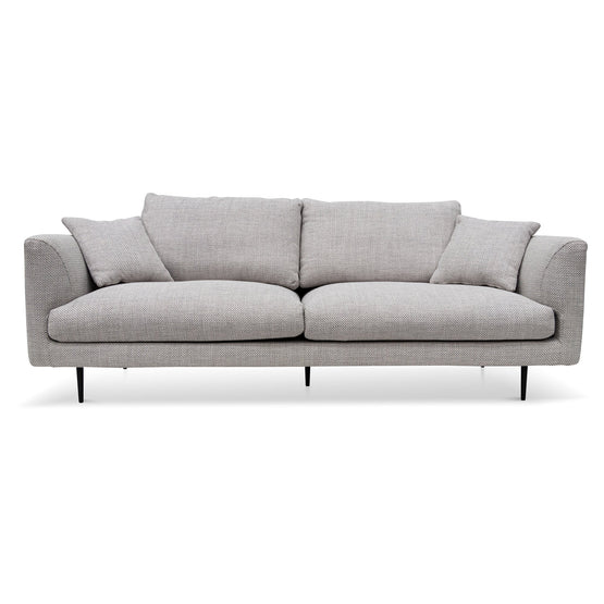 Arlette 4 Seater Fabric Sofa - Passive Grey Sofa Yay Sofa-Core   