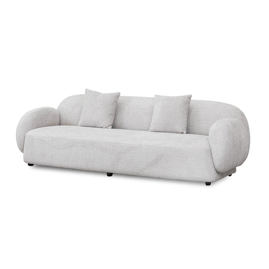 Moyer 3 Seater Fabric Sofa - Salt White Sofa Forever-Core   