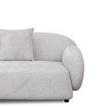 Moyer 3 Seater Fabric Sofa - Salt White Sofa Forever-Core   
