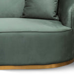 Sosa 3 Seater Sofa - Dark Green Velvet Sofa Forever-Core   