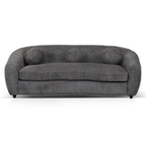 Hurst 3 Seater Fabric Sofa - Iron Grey - Last One Sofa Casa-Core