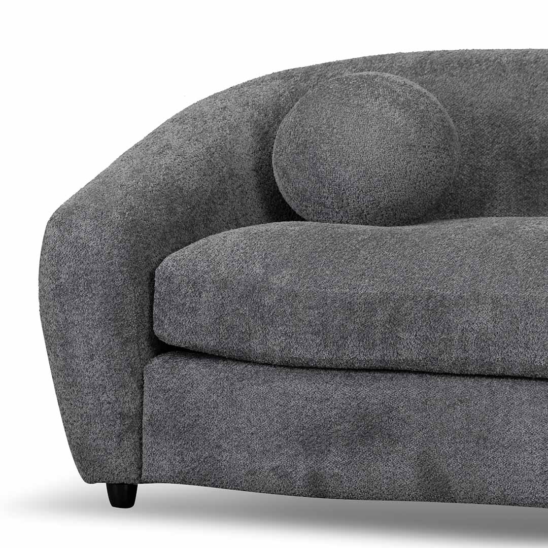 Hurst 3 Seater Fabric Sofa - Iron Grey - Last One Sofa Casa-Core