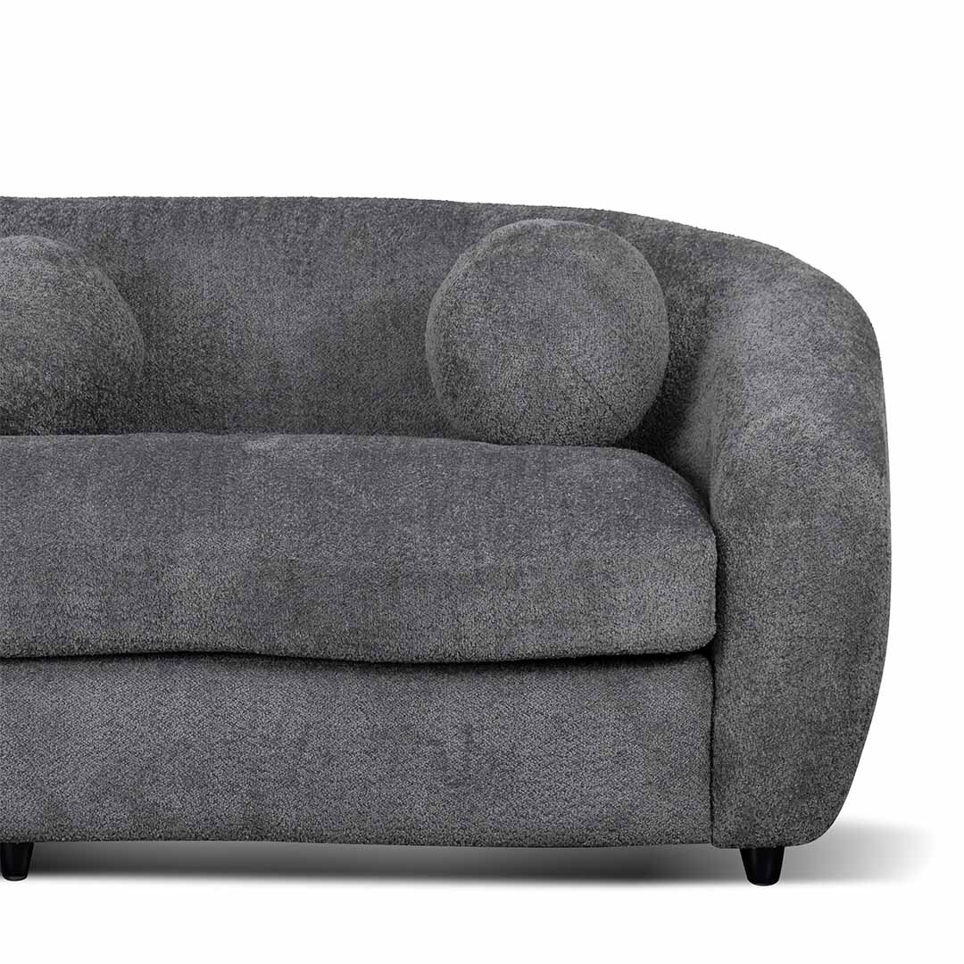 Hurst 3 Seater Fabric Sofa - Iron Grey - Last One Sofa Casa-Core