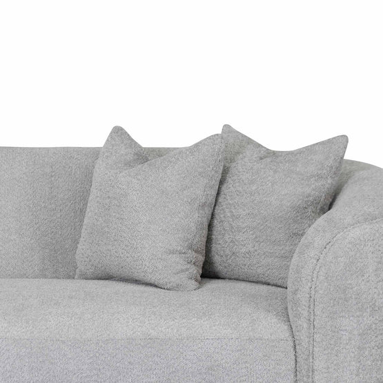 Carissa 4 Seater Sofa - Light Grey Fleece Sofa Casa-Core   