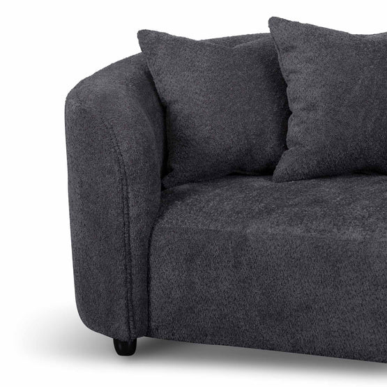 Carissa 4 Seater Sofa - Charcoal Fleece Sofa Casa-Core   