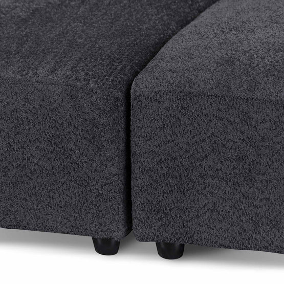Carissa 4 Seater Sofa - Charcoal Fleece Sofa Casa-Core   