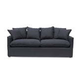 Candice 3 Seater Fabric Sofa - Charcoal Linen - Last One Sofa Casa-Core   