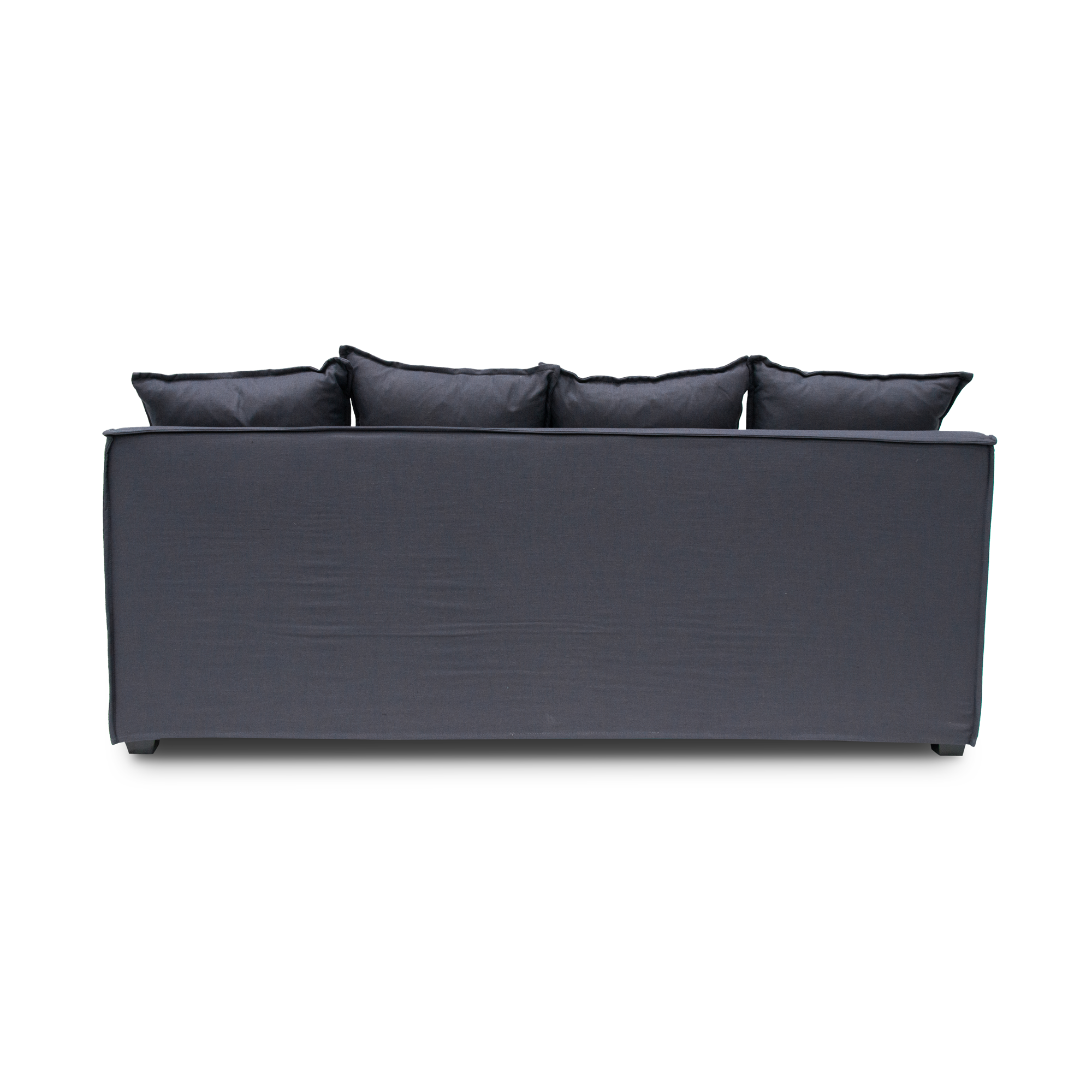 Candice 3 Seater Fabric Sofa - Charcoal Linen - Last One Sofa Casa-Core   