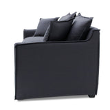 Candice 3 Seater Fabric Sofa - Charcoal Linen - Last One Sofa Casa-Core   