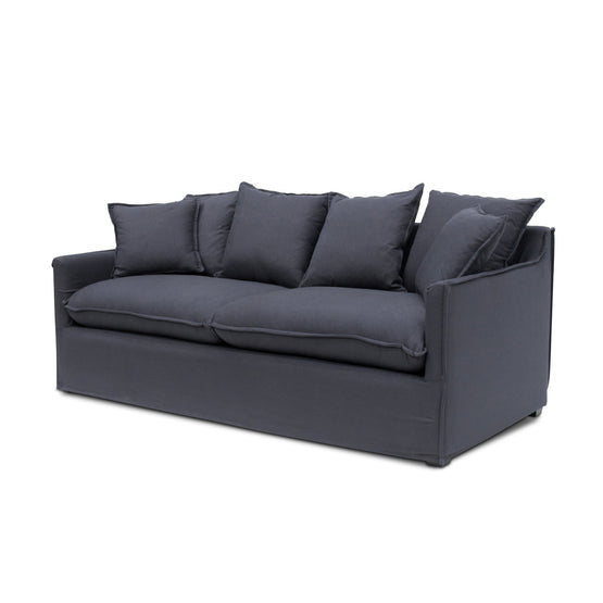 Candice 3 Seater Fabric Sofa - Charcoal Linen - Last One Sofa Casa-Core   