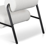 Delacruz Lounge Chair - Ivory White Boucle - Last One Lounge Chair Iggy-Core