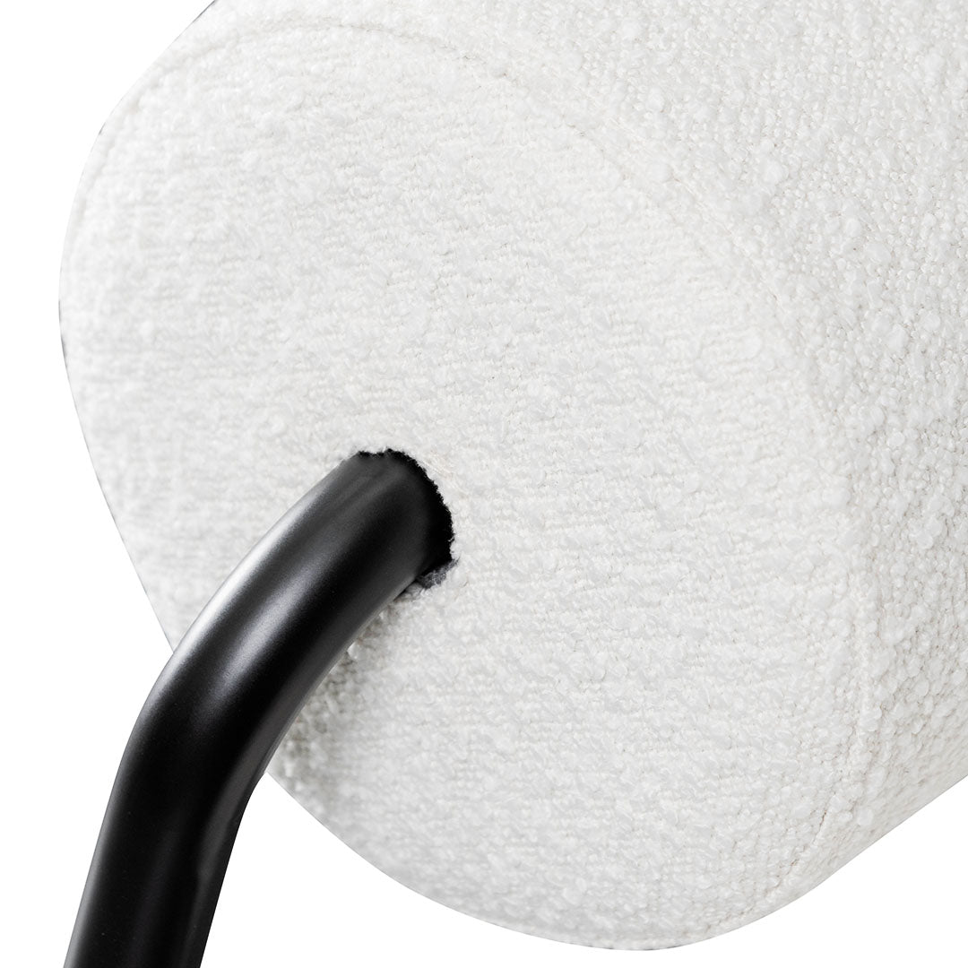 Delacruz Lounge Chair - Ivory White Boucle - Last One Lounge Chair Iggy-Core