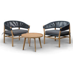 Ex Display - Hanifa 3pcs Outdoor Lounge Set Outdoor Lounge Set Eminem-Core