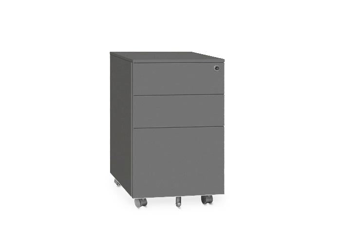 Soler Metal Mobile Pedestal - Charcoal