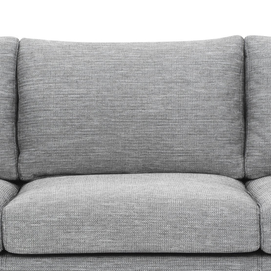 Denmark 3 Seater Fabric Sofa - Graphite Grey - Natural Legs LC6159