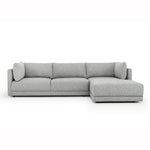 Kerry 3 Seater Fabric Right Chaise Fabric Sofa - Graphite Grey LC2938-FA