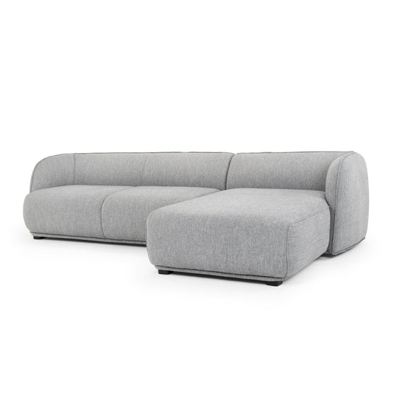 Troy 3 Seater Right Chaise Fabric Sofa - Graphite Grey LC2871-FA