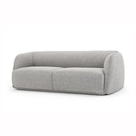 Troy 3 Seater Fabric Sofa in Graphite Grey - Black Leg LC2951-FA