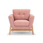Helgrim Fabric Armchair - Dusty Blush Armchair Original Sofa-Core   