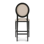 Lula 65cm Black Frame Bar Stool - Light Beige Bar Stool LJ-Core
