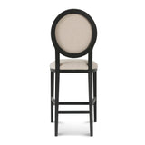 Lula 65cm Black Frame Bar Stool - Light Beige Bar Stool LJ-Core