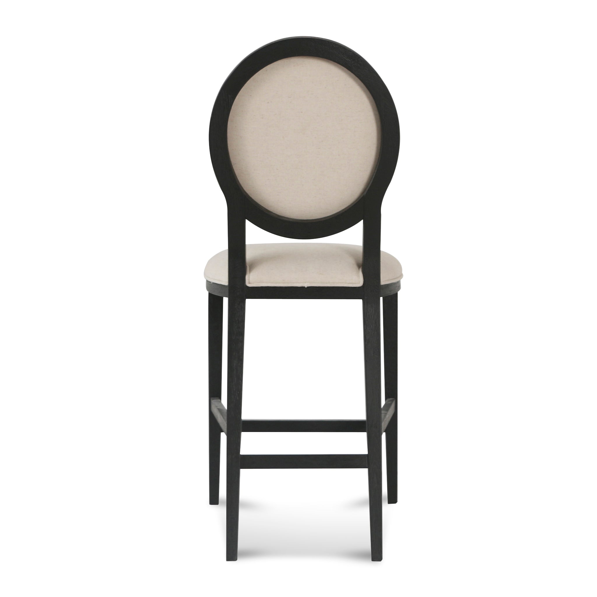 Lula 65cm Black Frame Bar Stool - Light Beige Bar Stool LJ-Core
