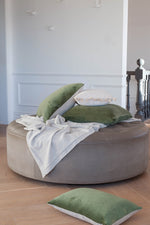 Ollo Majestic Cotton & Linen Cushion - Khaki Cushion Furtex-Local   