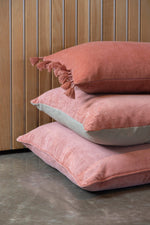 Ollo Majestic Cotton & Linen Cushion - Muted Coral Cushion Furtex-Local   