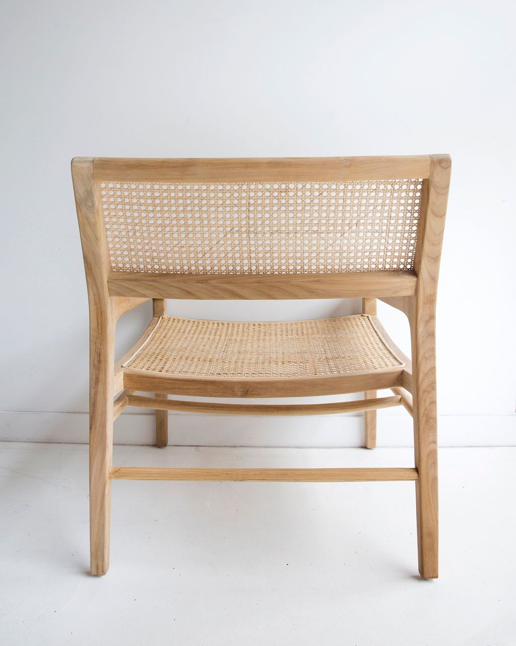 Marlin Teak Rattan Insert Armchair - Natural Armchair Buddy-Local   