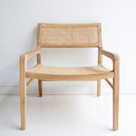 Marlin Teak Rattan Insert Armchair - Natural Armchair Buddy-Local   